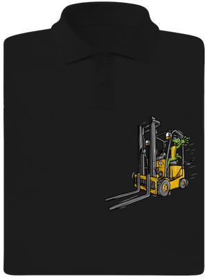 Ještěrka pánska polokošeľa Black