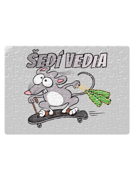 Šedí vedia - myšiak puzzle White