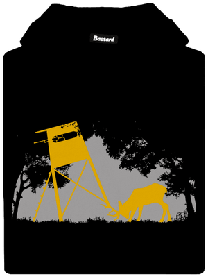 Lesná harmónia pánska mikina klokanka Black