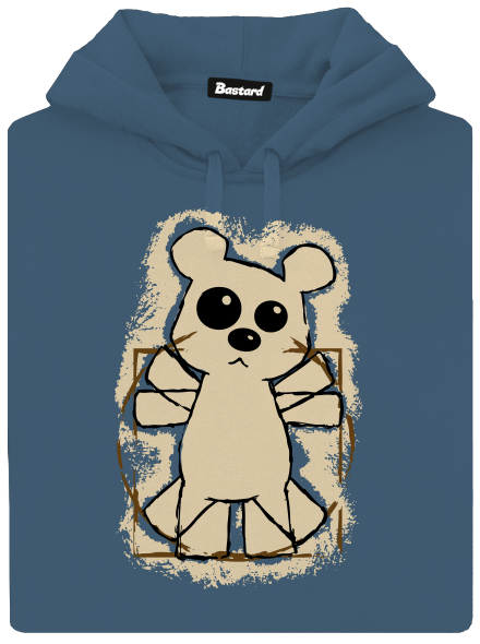 Da Vinci Teddy dámska mikina klokanka Denim