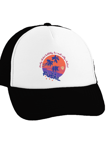 Fušál šiltovka truckerka Black cap