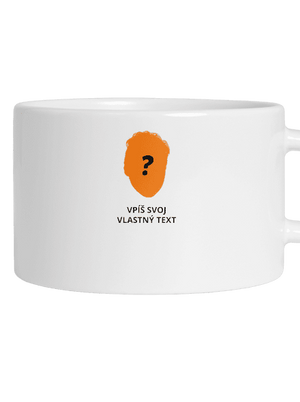 Tvoja hlava hrnček makronka White