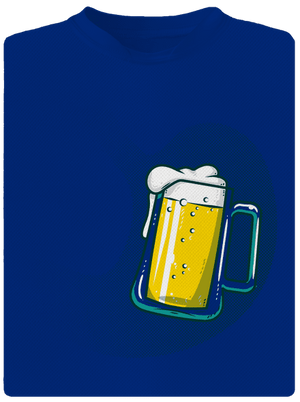 V bruchu pánske športové tričko Royal Blue Mal