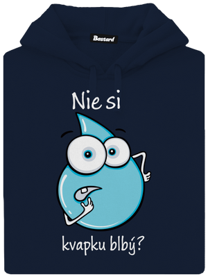 Nie si kvapku blbý pánska mikina klokanka Navy