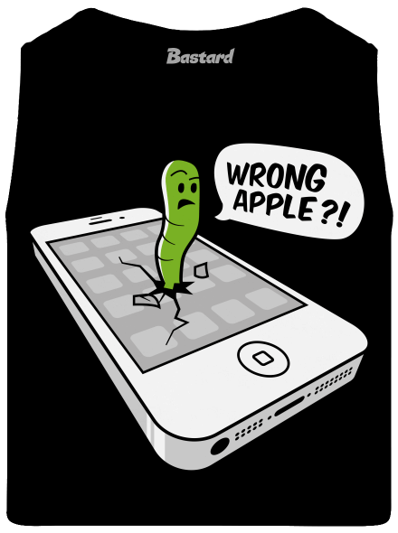 Wrong Apple pánske tielko Black