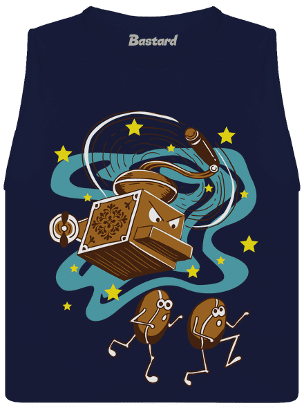 Namelu vás dámske tielko voľné Navy