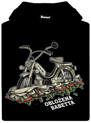 Obložená Babetta pánska mikina klokanka Black