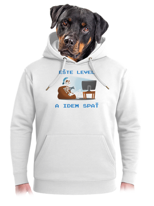 Ešte level unisex mikina premium Snowwhite