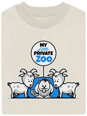 ZOO unisex mikina bez kapucne Off White