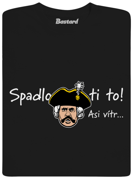 Spadlo ti to pánske tričko Black