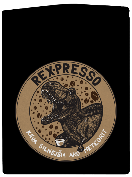 Rex-presso pánska mikina na zips Black