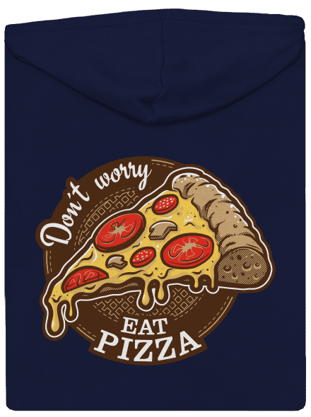 Pizza pánska mikina na zips Navy