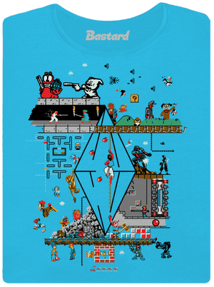 Zahráme si dámske tričko s lemom Blue Atol