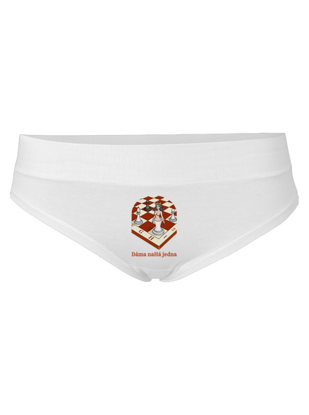 Dáma nahá jedna dámske nohavičky White