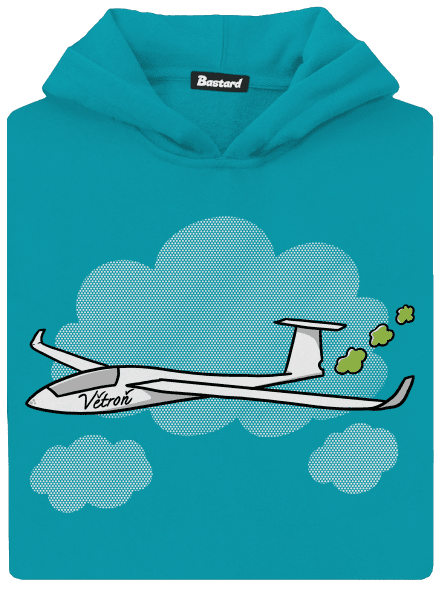 Větroň detská mikina klokanka Hawaiian Blue