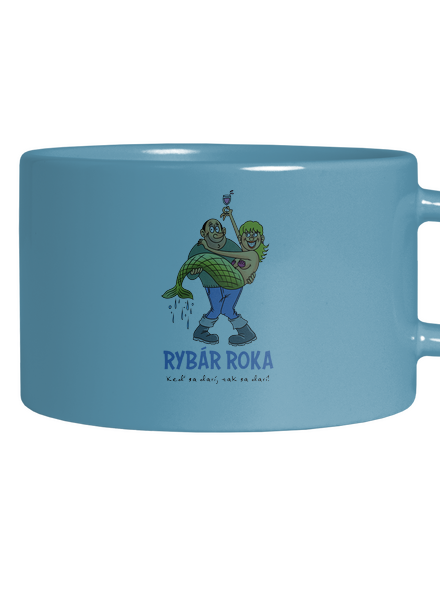 Rybár roka hrnček makronka Blue Macaron