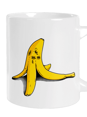 Banán zabijak veľký hrnček White