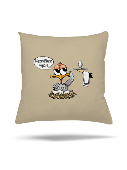 Neznášam vajcia vankúš Beige