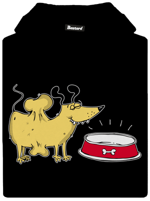 Kostička detská mikina klokanka Black