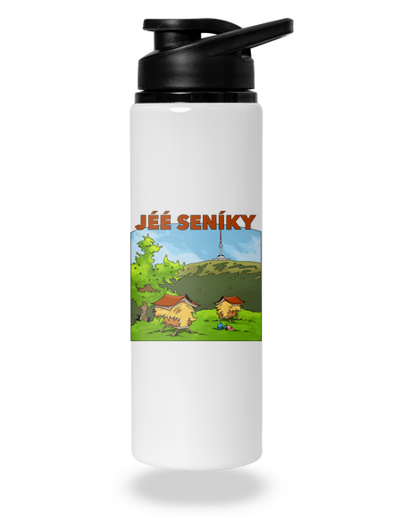 Jeseníky flaša na vodu White