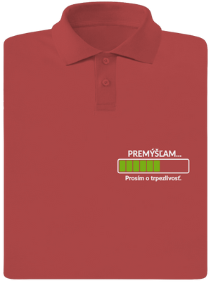 Premýšľam pánska polokošeľa Burgundy