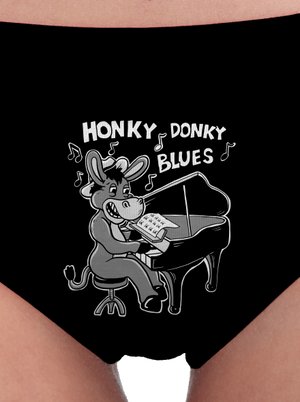 Honky donky blues dámske nohavičky Black