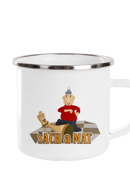 Šach a Mat plecháčik White