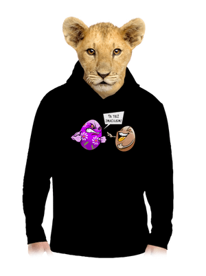 Zmaľujem ťa detská mikina klokanka Black