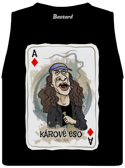 Kárové eso dámske tielko voľné Black