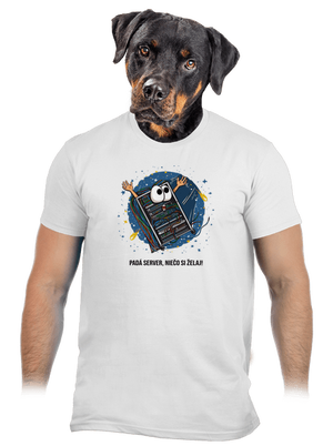 Padá server pánske tričko White