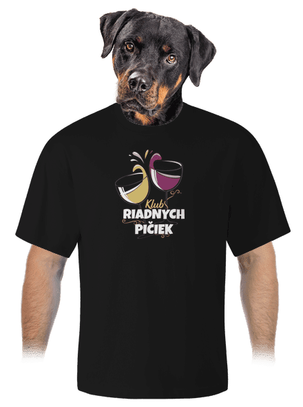 Klub riadnych pičiek unisex tričko oversized Black
