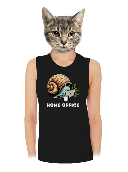 Slimákov home office dámske tielko voľné Black