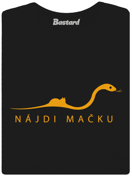 Nájdi mačku dámske tričko Black