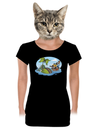 dámske tričko s lemom