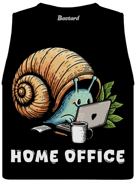 Slimákov home office dámske tielko voľné Black