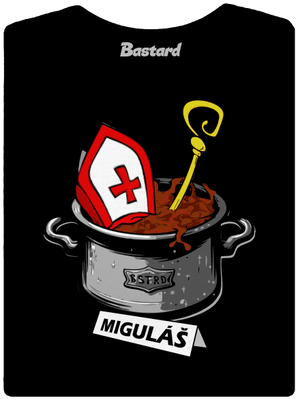 Miguláš dámske tričko prémium Black