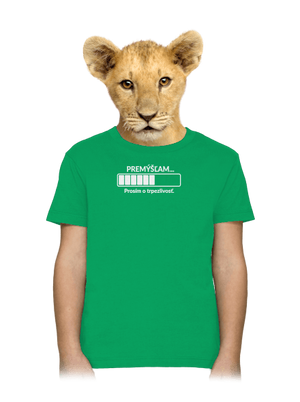 Premýšľam detské tričko Kelly Green