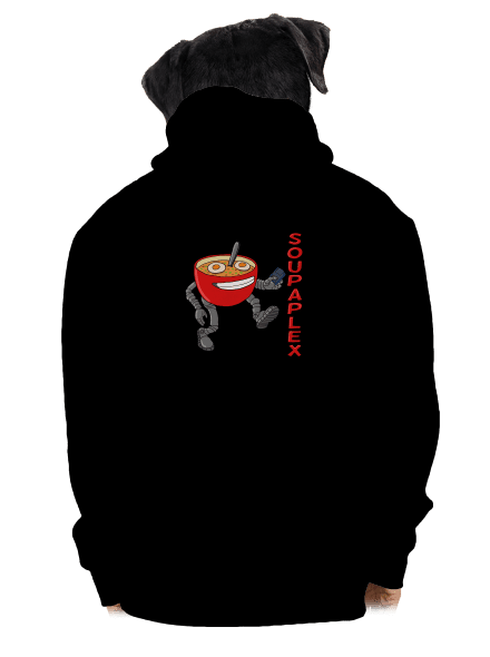 Soupaplex pánska mikina na zips Black