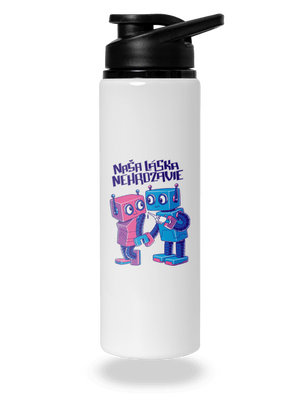 Roboti flaša na vodu White