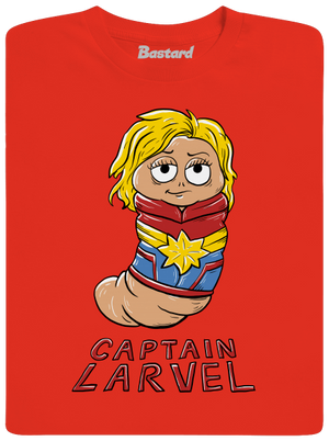 Captain Larvel pánske tričko Fiery Red