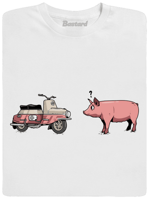 Prasata detské tričko White