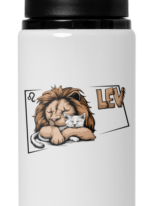 Mačací horoskop: Lev flaša na vodu White