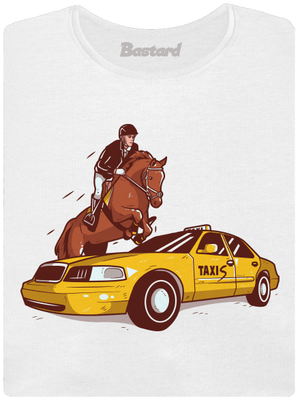 Taxis dámske tričko s lemom White