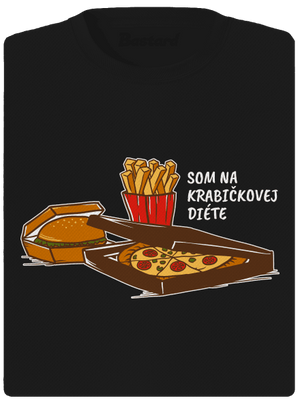 Krabičková diéta dámske športové tričko Black