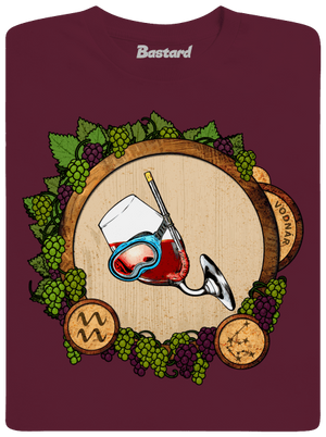 Vínny horoskop: Vodnár pánske tričko Burgundy