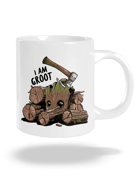 I Am Groot veľký hrnček White