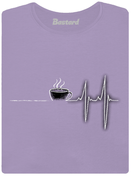 Coffee help dámske tričko s lemom Lavender
