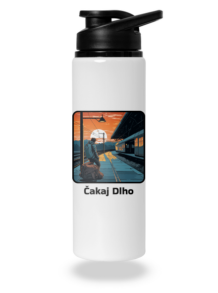 Čakaj dlho flaša na vodu White