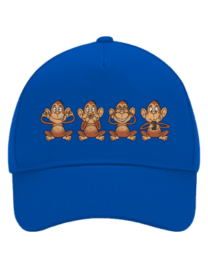 Opička s mobilom šiltovka baseballka Bright Royal