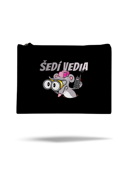 Šedí vedia - myš taštička Black